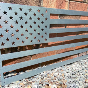 Metal American Flag