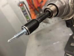 Tek screw with a drill