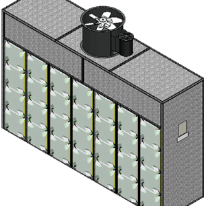 ETL-Listed Paint Booth Exhaust Wall with Filter Plenum