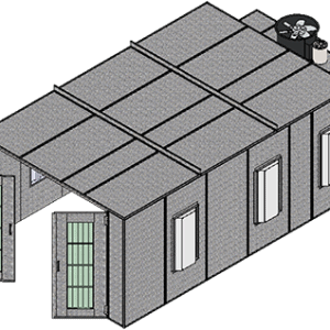 ETL-Listed Mid-Size Cross Flow Paint Booth