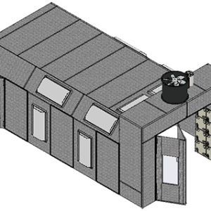 ETL-Listed Reverse Flow Cross Flow Paint Booth