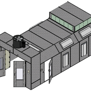 ETL-Listed Reverse Flow Semi-Downdraft Paint Booth