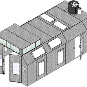 ETL-Listed Semi-Downdraft Paint Booth