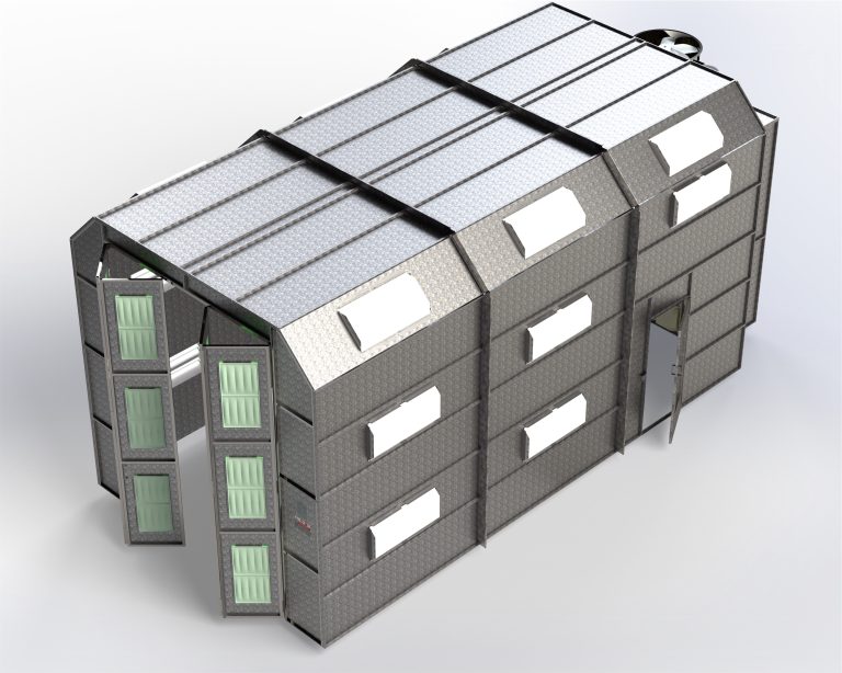 Cross-Flow Paint Booths